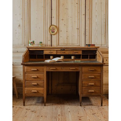 Bureau américain vintage en bois Edouard N°714 - Bon état DEBONGOUT