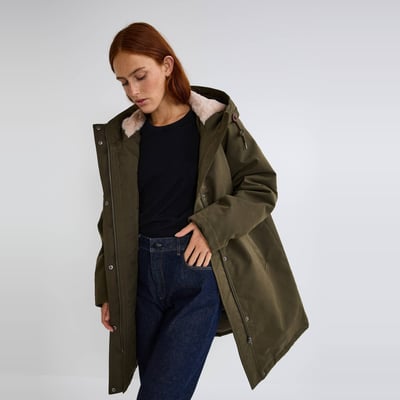 Parka à capuche avec imitation fourrure MONOPRIX
