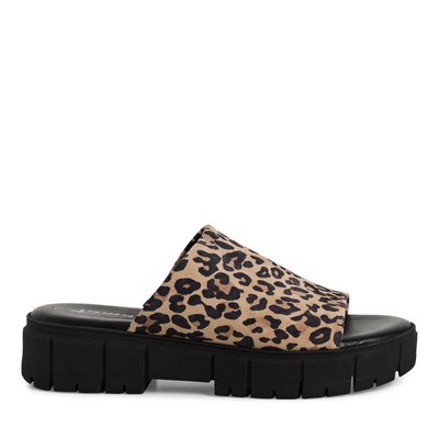 Mules plates en cuir TAMARIS