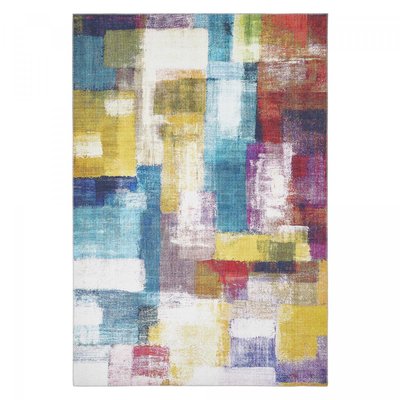 Tapis salon et chambre tissé motif faux uni NIKEL UN AMOUR DE TAPIS