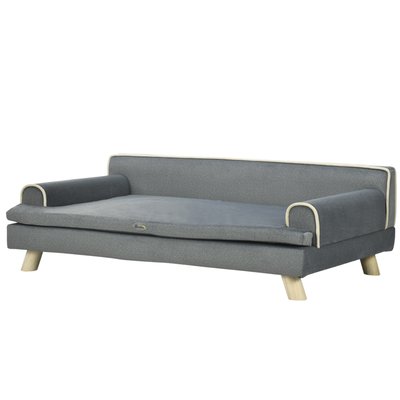 Canapé chien lit pour chien design scandinave avec coussin PAWHUT
