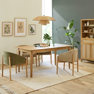 Mesa extensible de chapa de roble 4-10 comensales Tioga LA REDOUTE INTERIEURS