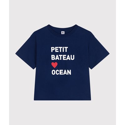 Camiseta Le Boxy con mensaje PETIT BATEAU