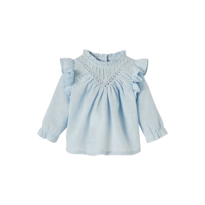 Blouse volantée bébé en tissu flammé VERTBAUDET