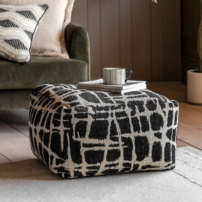 Elena Jacquard Pouffe 55x55cm ÉDITÉ