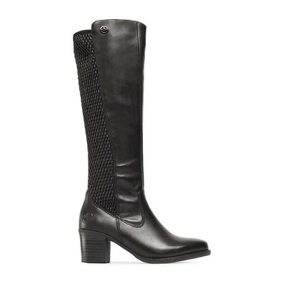 Bottes stretch cuir femme clearance