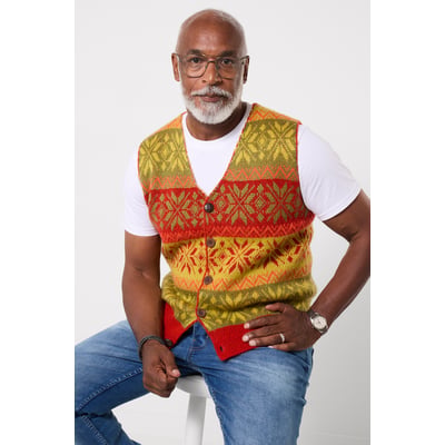 Veston Funky en Maille Jacquard Fair Isle JOE BROWNS