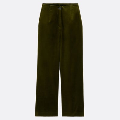 Signatures Eulalie Wide Leg Trousers in Smooth Velour LA REDOUTE COLLECTIONS