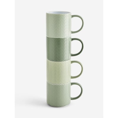 Mugs texturés à empiler, lot de 4 NEXT