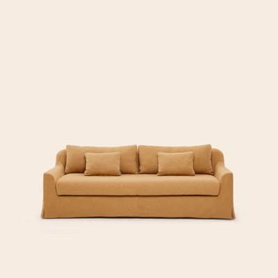 Canapé 3 Places en tissu chenille moelleuse CLARIBEL MADURA