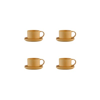 Lot de 4 tasses en grès, SCANDI BJORN