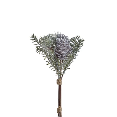 Petit assemblage en pin avec baies artificielles H19 NOËL SIA