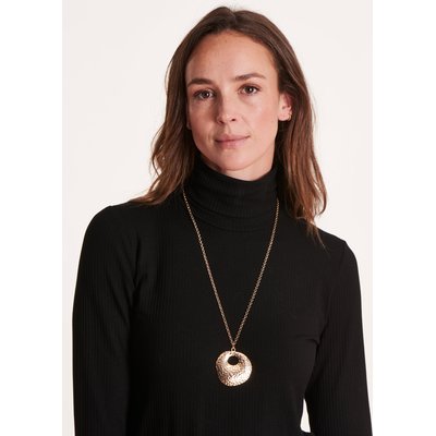 Collier sautoir pendentif martelé LA FEE MARABOUTEE