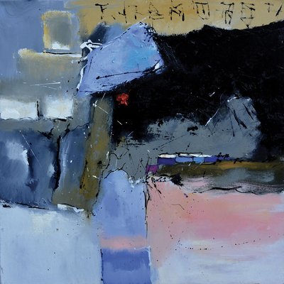 Tableau bleu et rivage côtier HEXOA