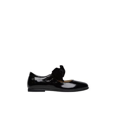 Ballerine vernis noire fille outlet