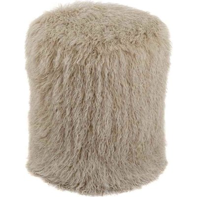 Pouf mongolien  en fausse douce pour salon cosy RECOLLECTION