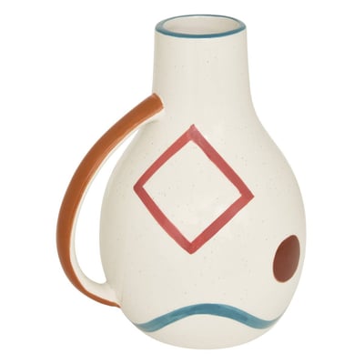 Vase en céramique Homy H.25cm blanc ATMOSPHERA