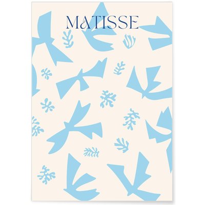 Affiche Matisse 'Oiseaux Bleus' – Abstraction aérienne L'AFFICHERIE
