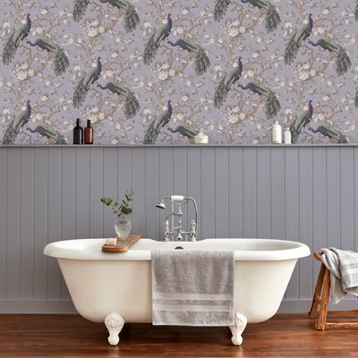 Papier peint Paons Belvedere LAURA ASHLEY