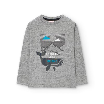 T-shirt en coton à manches longues BOBOLI