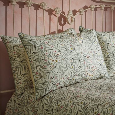 Malory Willow Leaf 100% Cotton Pillowcase EW BY EDINBURGH WEAVERS