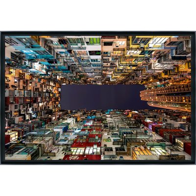 Tirage Encadré Sur Aluminium Stacked Houses TIRAGE D'ART CEANOTHE