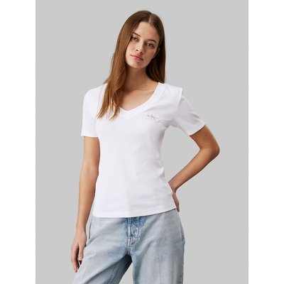 Tshirt col v manches courtes à logo CK CALVIN KLEIN JEANS