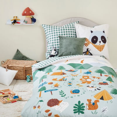 Housse de couette Les Louveteaux - Percale de coton TRADITION DES VOSGES