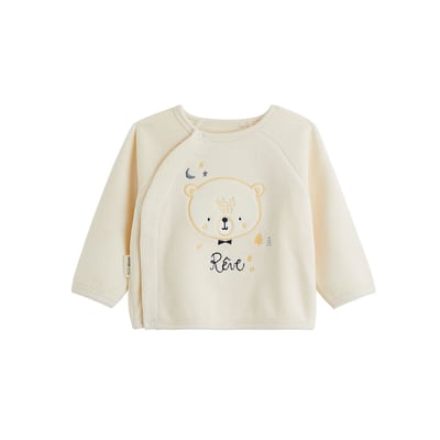 Sweat-shirt bébé en velours Flocon PETIT BEGUIN
