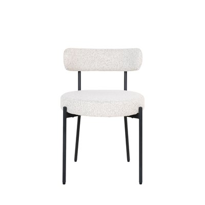 Lot de 2 chaises en tissu bouclette et métal - Badalona HOUSE NORDIC