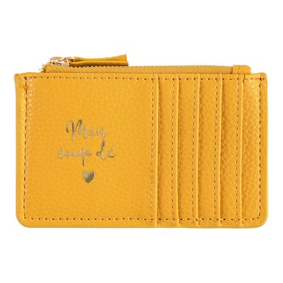 Porte-cartes zippée Mon cœur DRAEGER PARIS