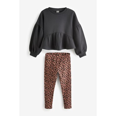 Sweat ras du cou à basque legging, ensemble NEXT