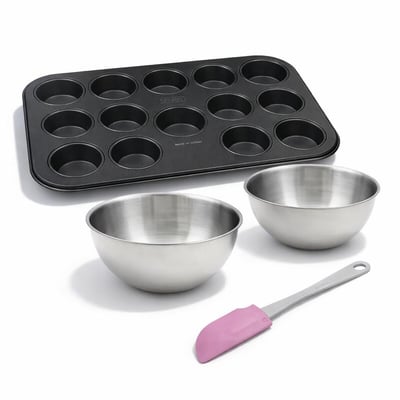 Set de 4 ustensiles de pâtisserie moule à gâteaux bol spatule ZENKER
