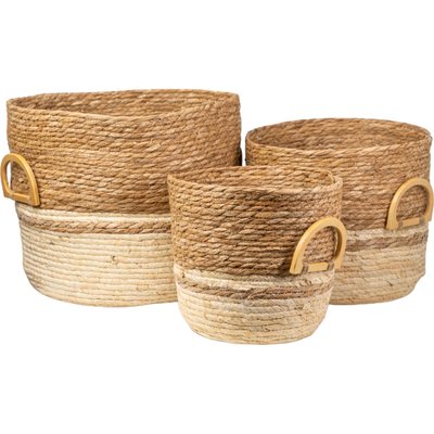 panier déco  en fibres naturelles pour rangement élégant RECOLLECTION