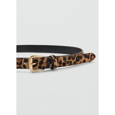 Ceinture cuir léopard MANGO