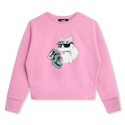 Sweat-shirt imprimé à sequins KARL LAGERFELD KIDS