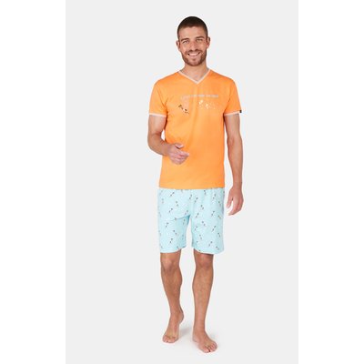 Pyjashort en coton imprimé Sous les mers ARTHUR