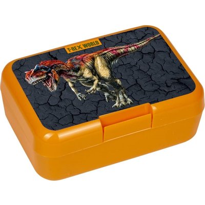 Boîte à déjeuner motif T-Rex Dino - Orange COPPENRATH
