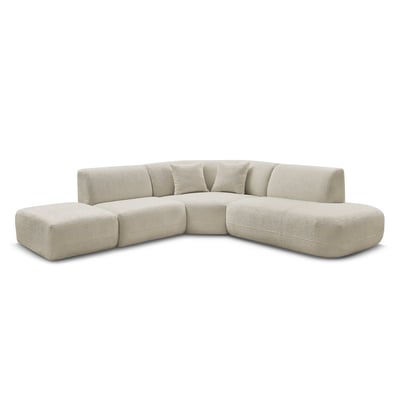 Canapé modulable 6 places en tissu chenille, ANDA BOBOCHIC
