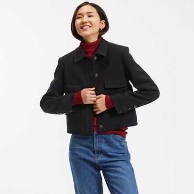 Veste ample et courte boutonnée LA REDOUTE COLLECTIONS