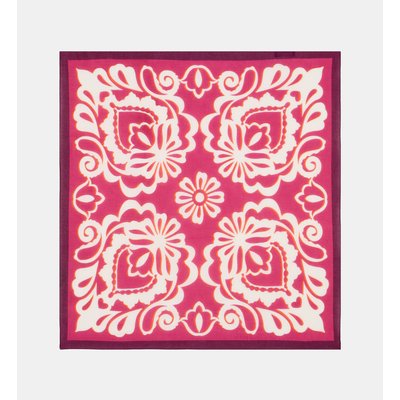 Carré Cassie Floral Abstrait Coton Bio GALERIES LAFAYETTE