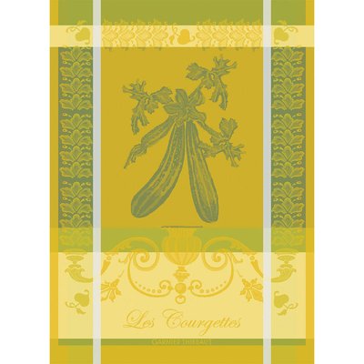 Torchon pur coton LES COURGETTES GARNIER-THIEBAUT