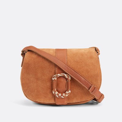 Borsa a tracolla in pelle scamosciata Tytia PIECES