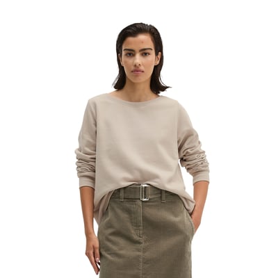 Sweat-shirt ample teint en pièce avec surface peignée MARC O'POLO