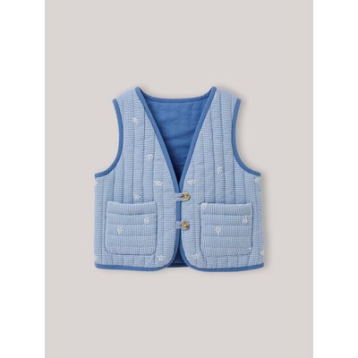 Veste matelassée sans manches - vichy brodé CYRILLUS