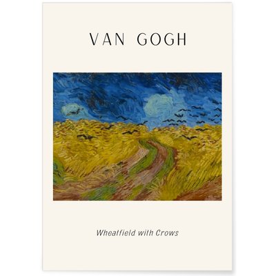 Affiche Van Gogh - Wheatfield with Crows L'AFFICHERIE
