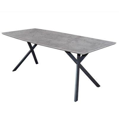 Table repas avec pieds en acier noir et plateau en MDF - DELTA MATHI DESIGN