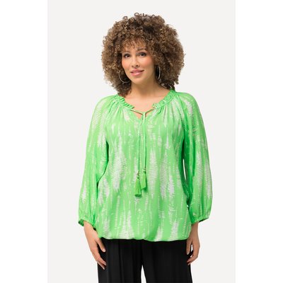 Blouse à rayures et ruché ULLA POPKEN