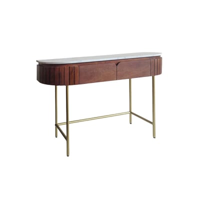 Console en bois de manguier et marbre SIENNE MADE IN MEUBLES 