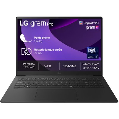 Ordinateur portable Gram Pro 16Z90TS-G.AU79F Copilot+ LG